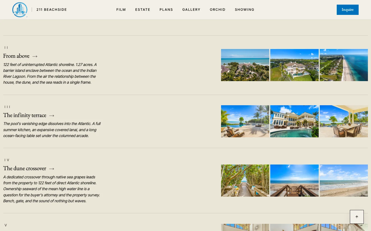 211 Beachside Drive chaptered tour index