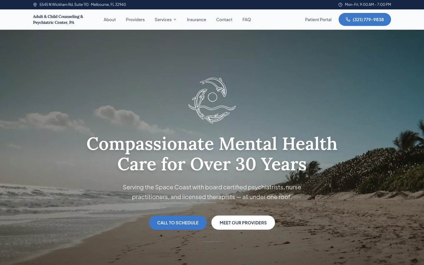 Adult & Child Counseling and Psychiatric Center homepage
